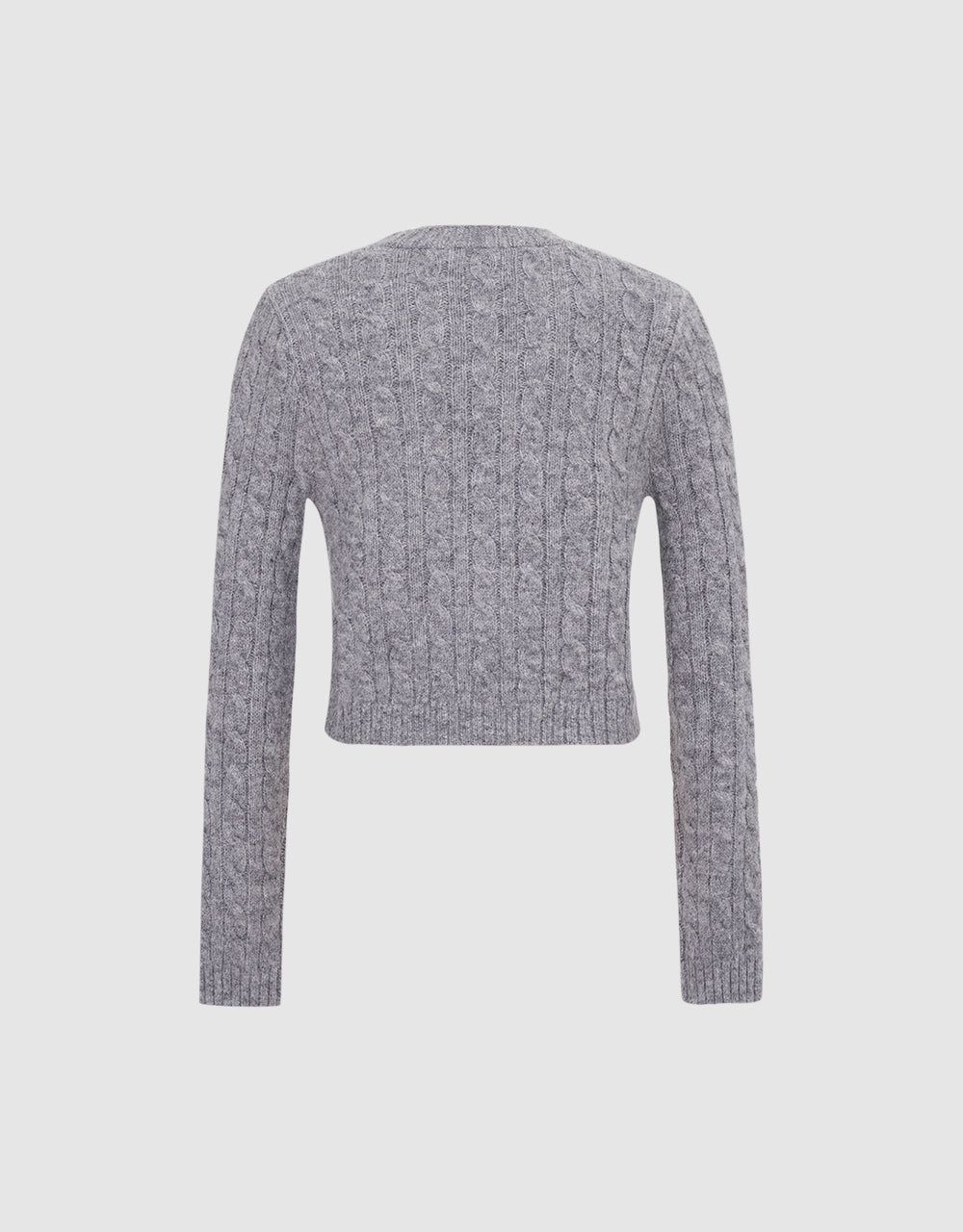 Bow Detail Cable Knit Cardigan