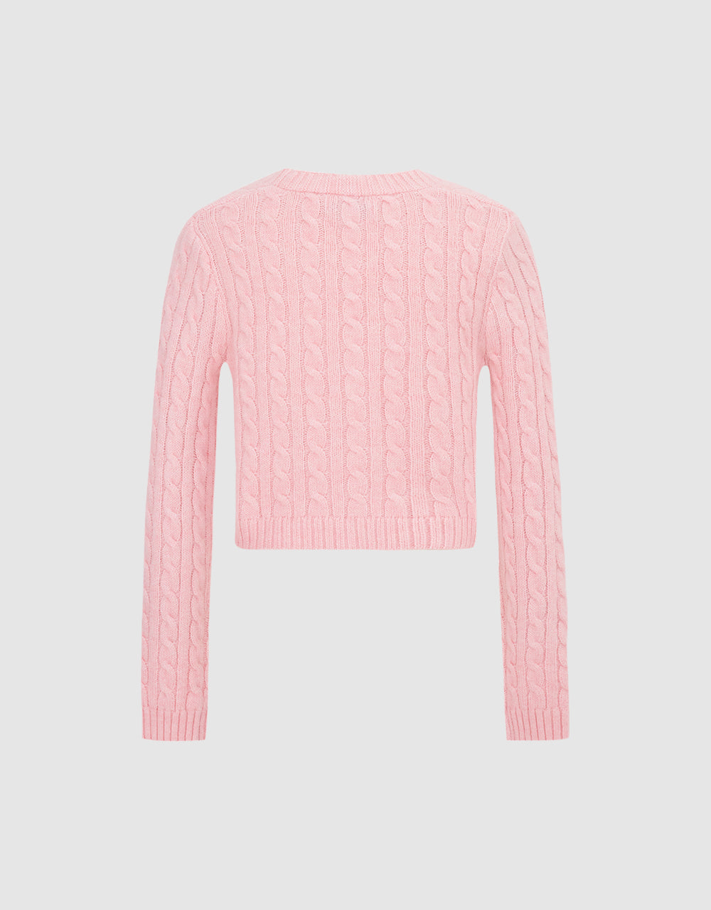 Bow Detail Cable Knit Cardigan