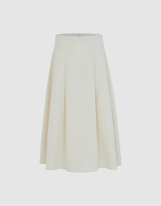 Pleated Midi Skirt