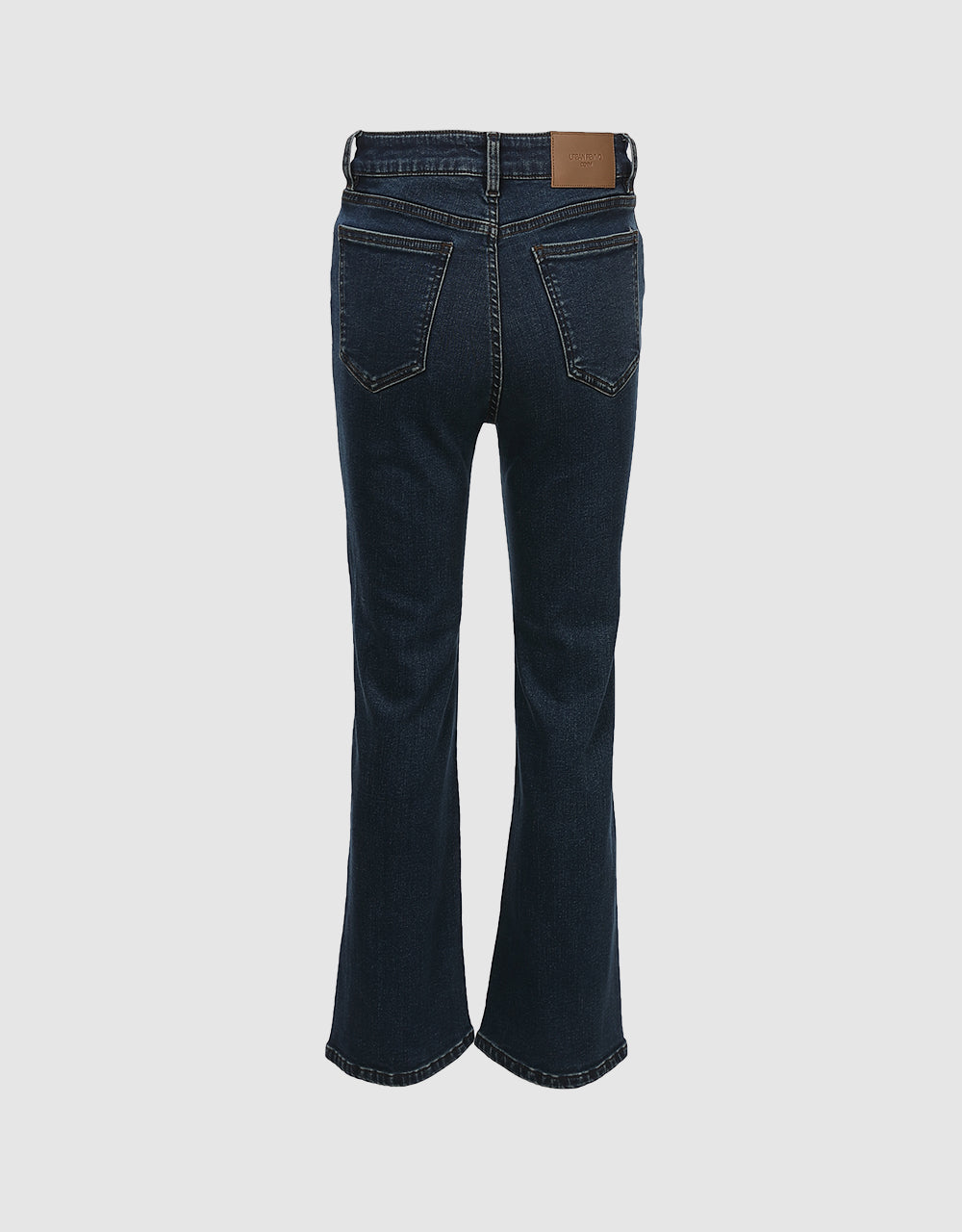 Asymmetrical Hem Cropped Flare Jeans