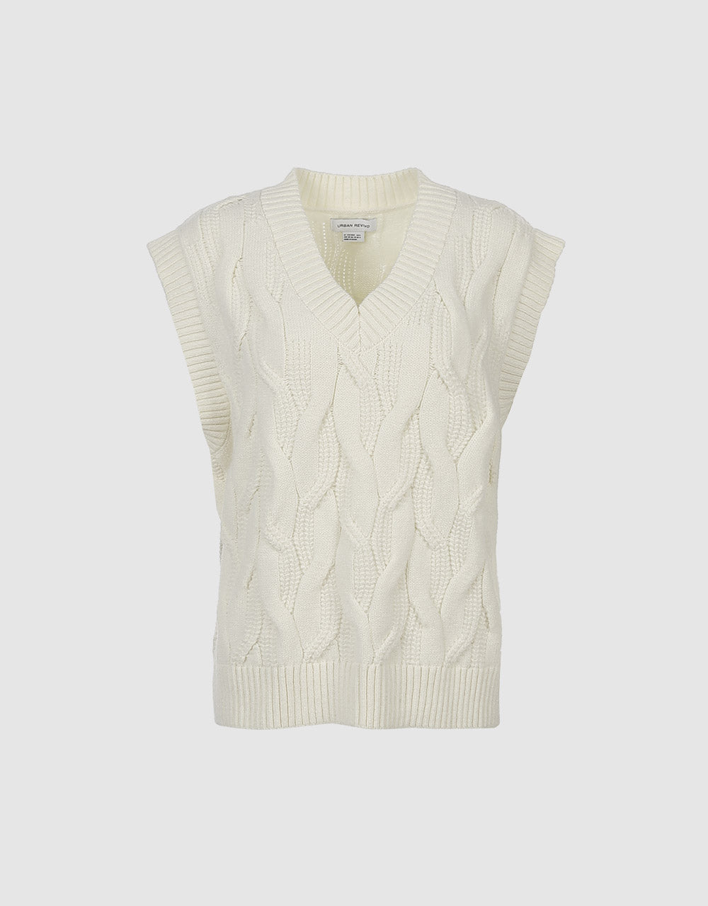 Cable Knit Sweater Vest