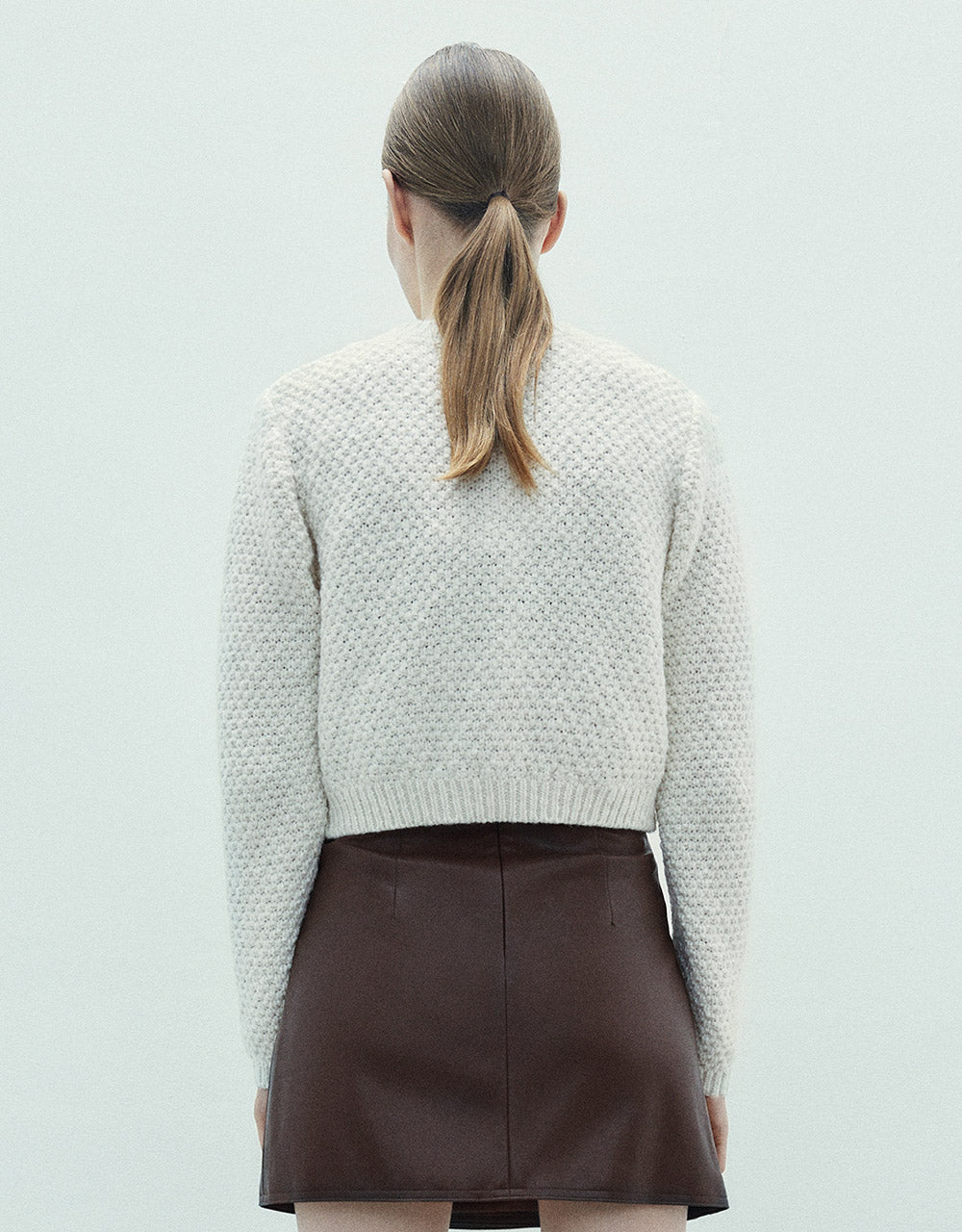 Patch Pocket Cropped Cardigan
