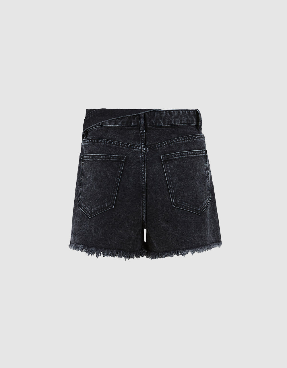Raw Hem Denim Shorts
