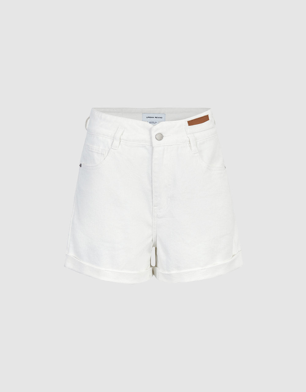 Rolled Up Hem Denim Shorts