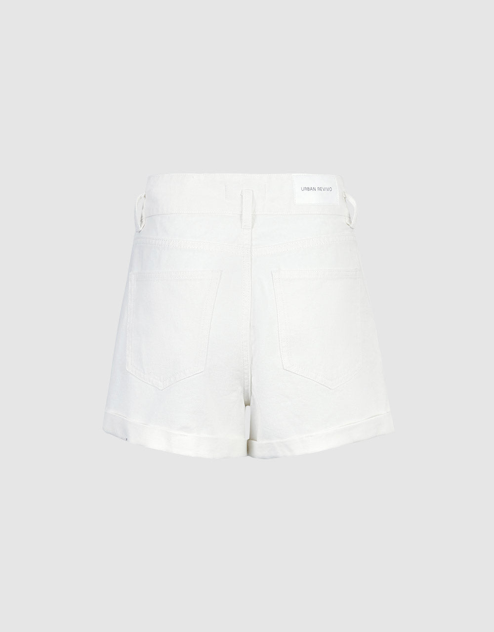 Rolled Up Hem Denim Shorts