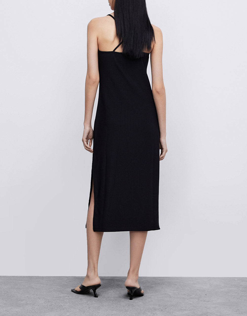 Letter Detail Cami Jersey Dress