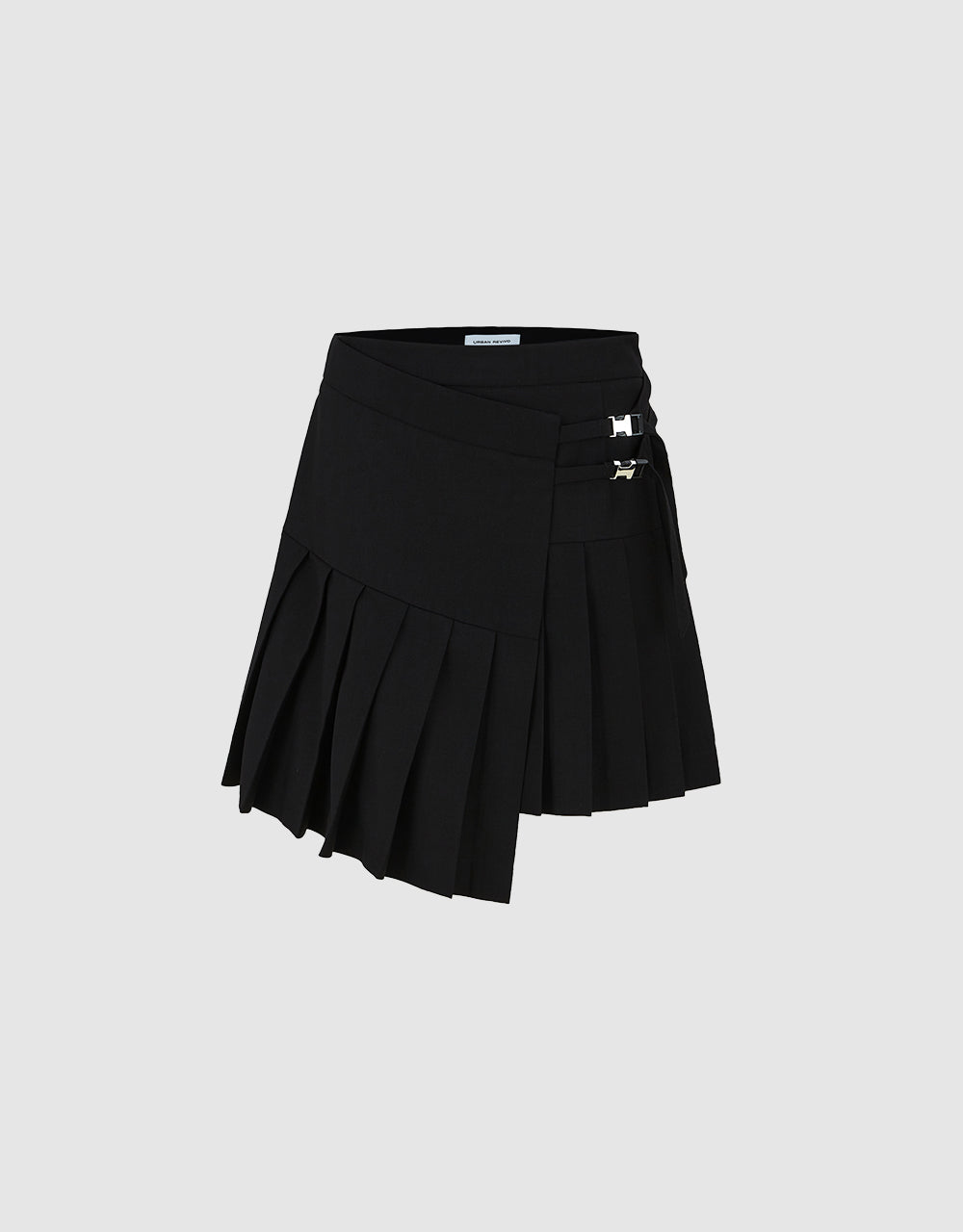 Pleated Wrap Skirt