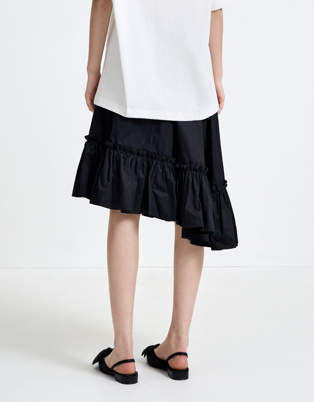 Ruffle Midi Skirt