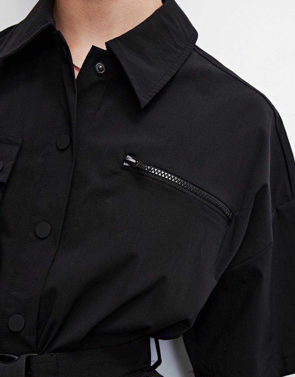 Pockets Detail Dress With Belt