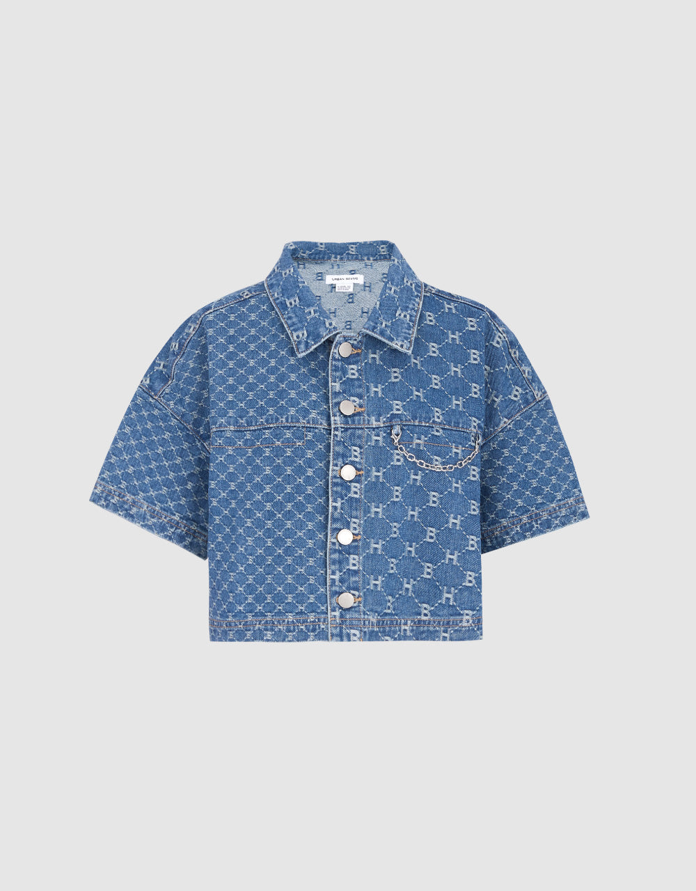 Patchwork Monogram Denim Shirt