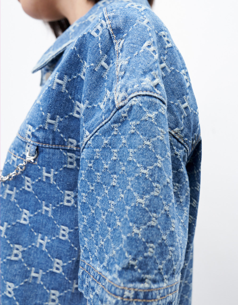 Patchwork Monogram Denim Shirt
