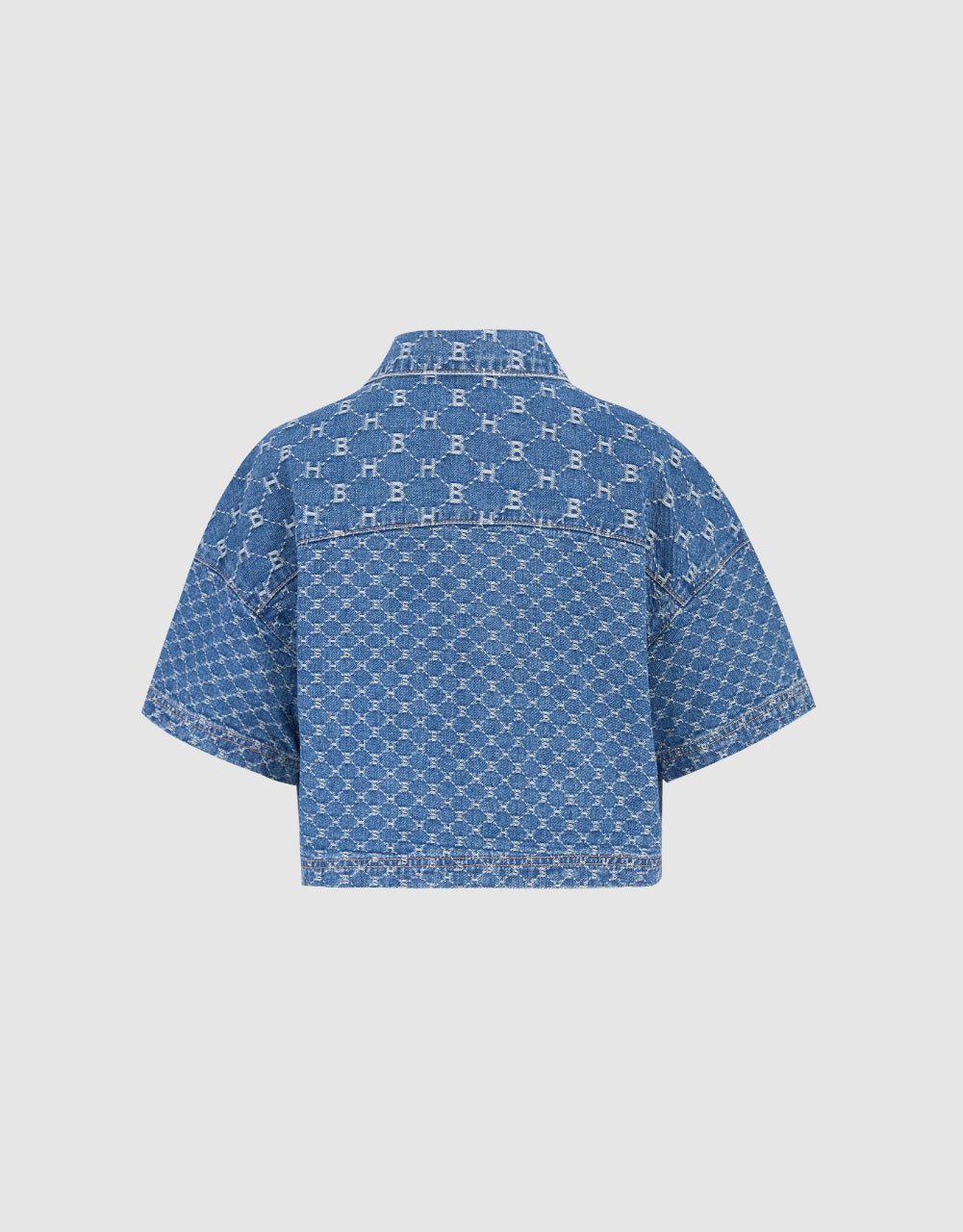 Patchwork Monogram Denim Shirt