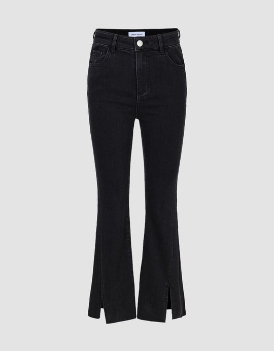Split Flared Jeans