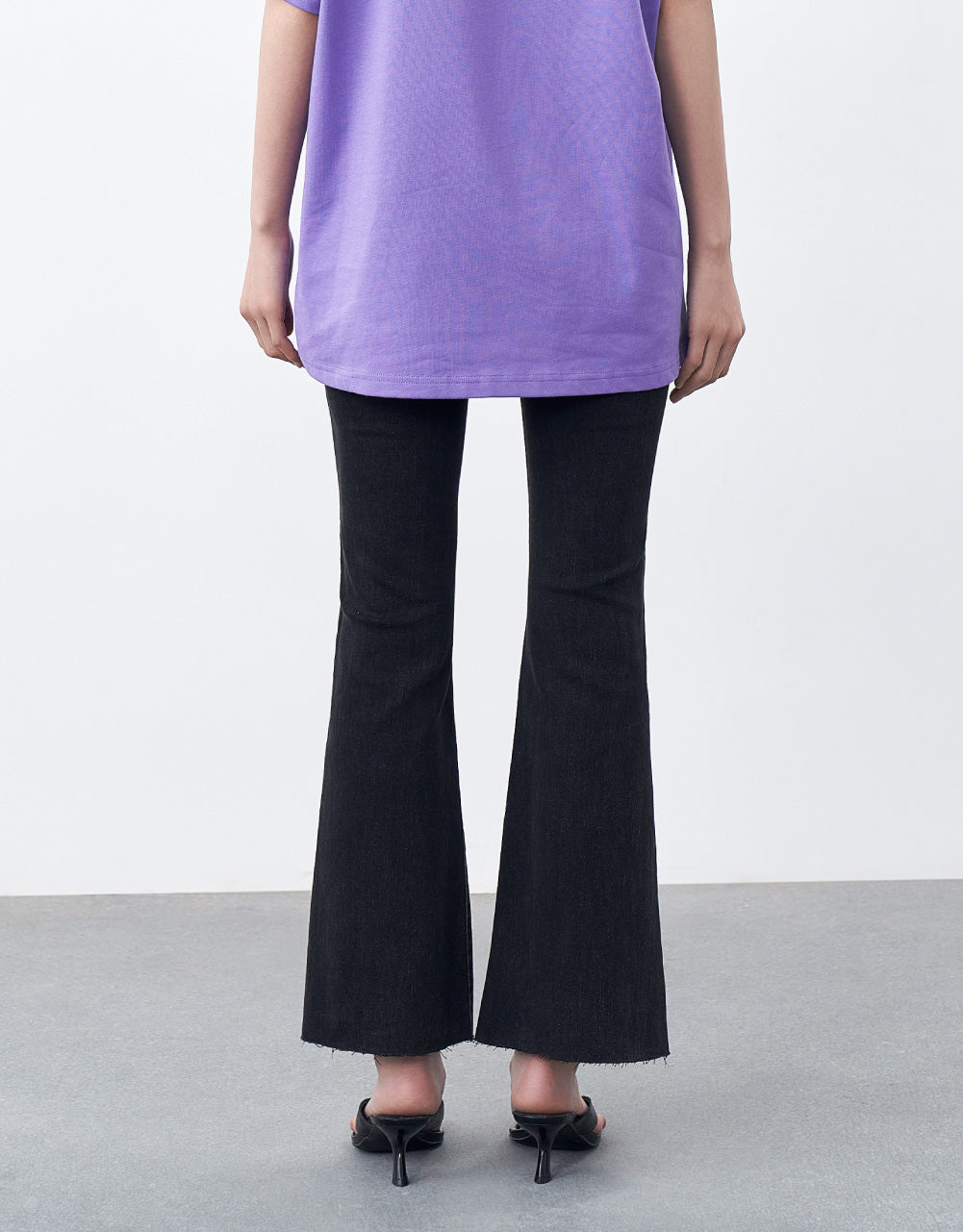 Split Flared Jeans