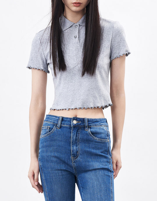 Cherry Print Polo Shirt