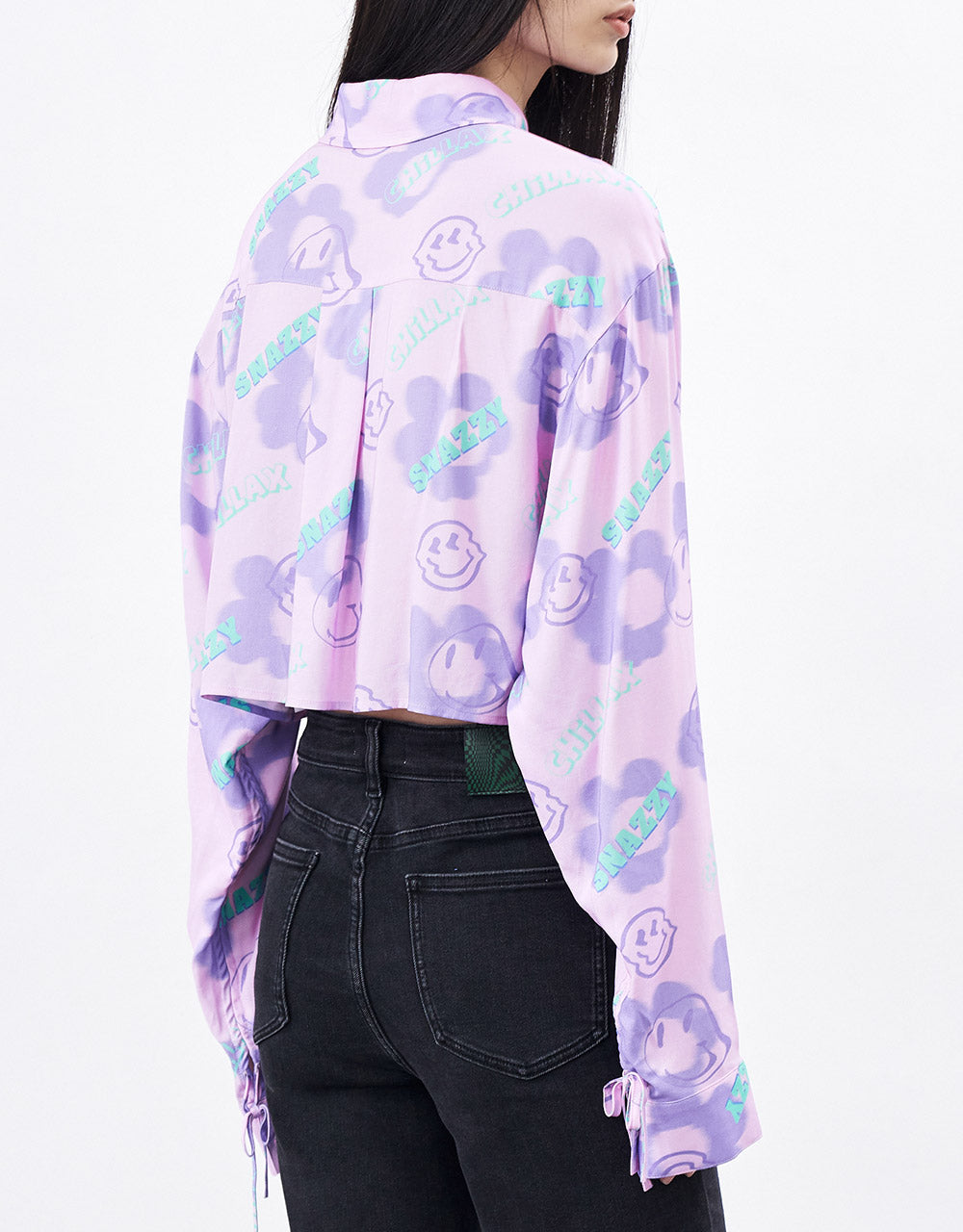 Printed Crop Shirt