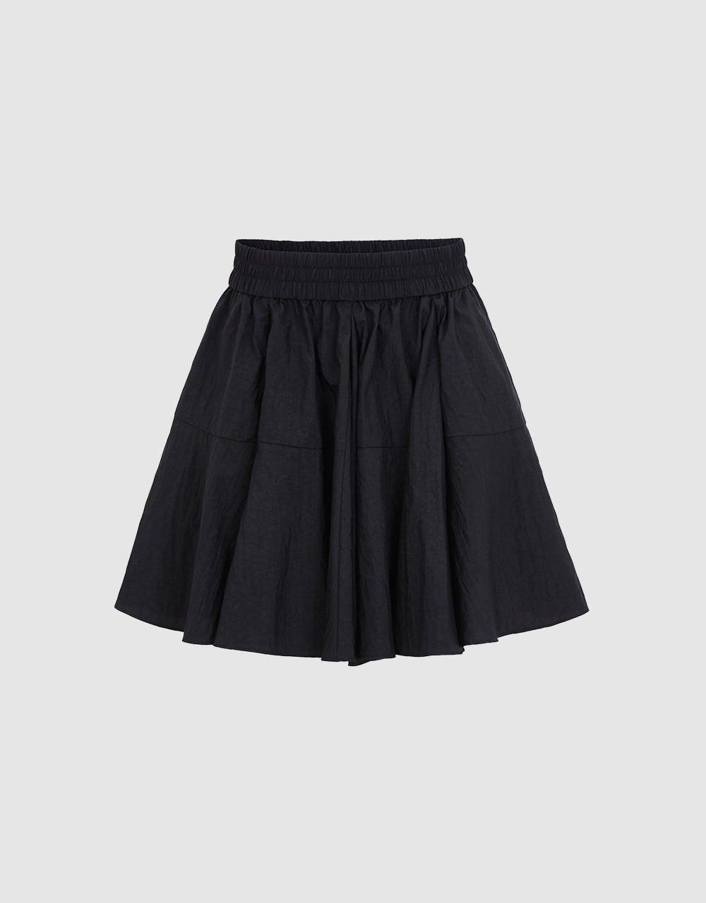 Elastic Waist Mini Skirt