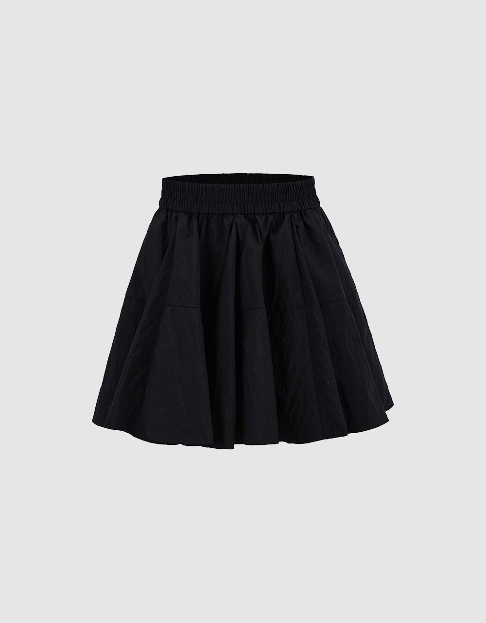 Elastic Waist Textured Skirt