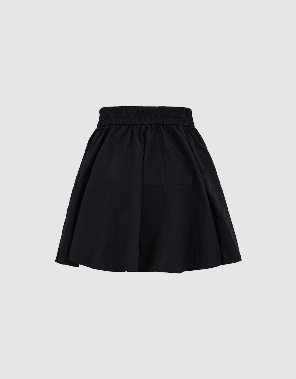 Elastic Waist Textured Skirt