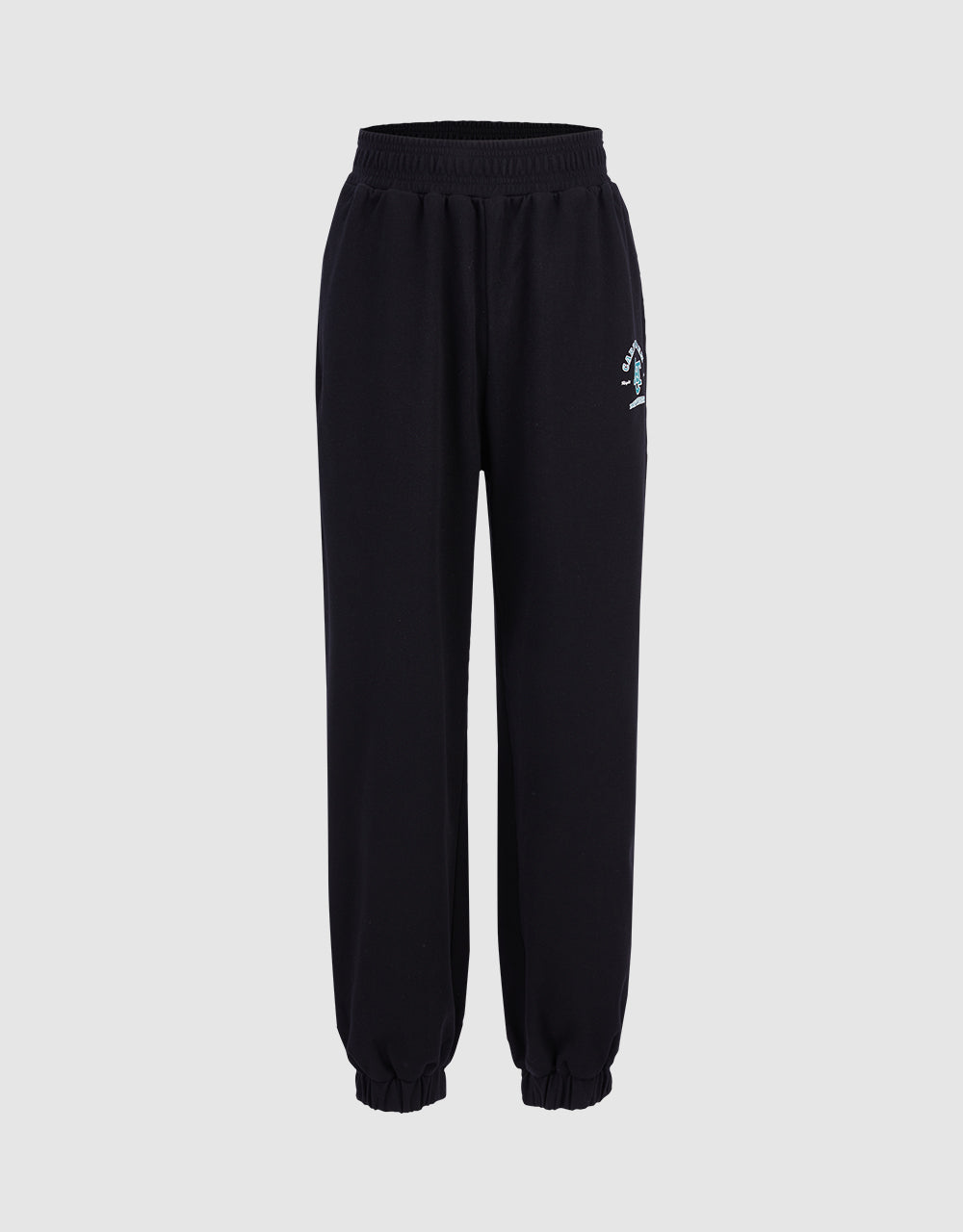 Elastic Waist Cotton Jogger Pants