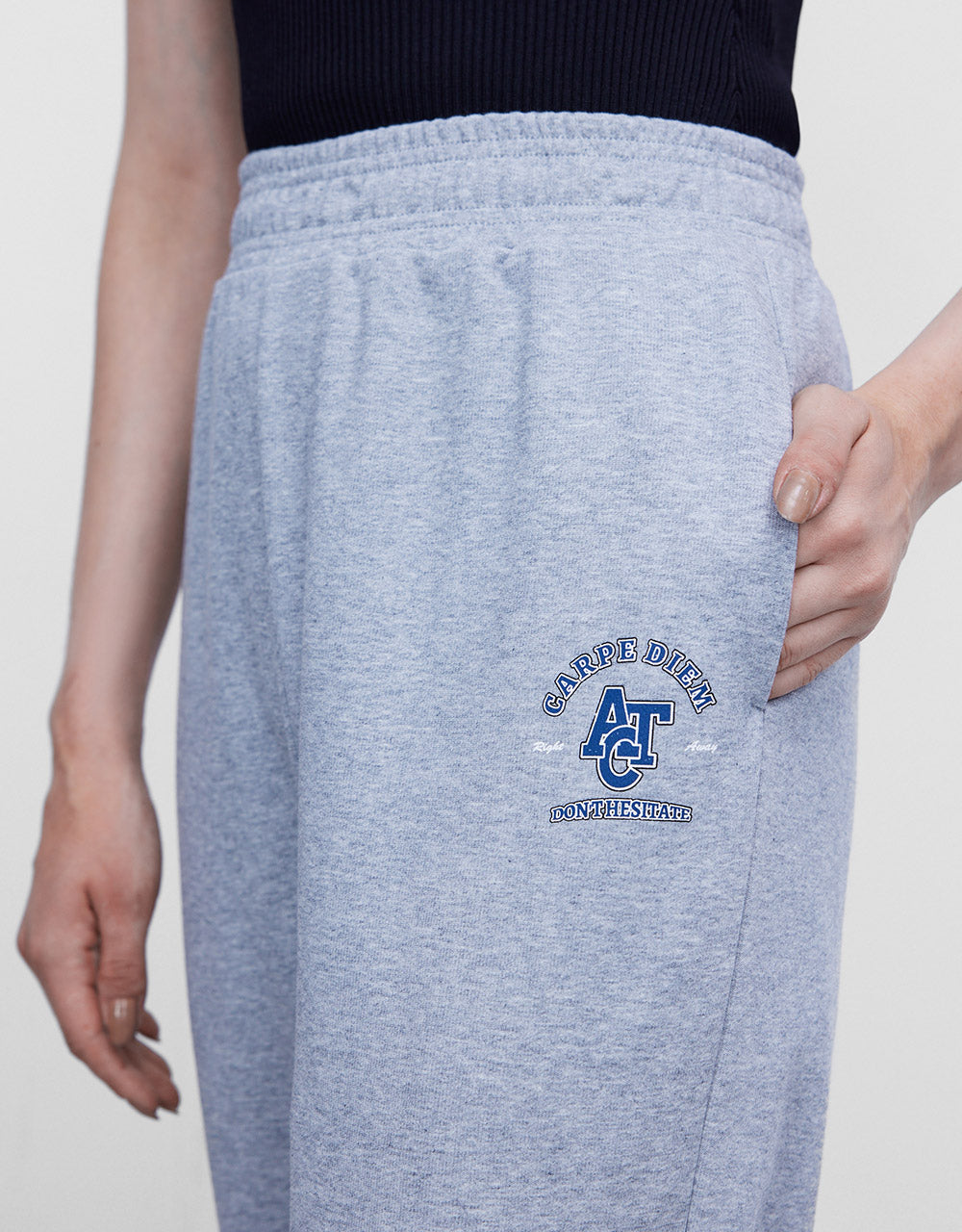 Elastic Waist Cotton Jogger Pants