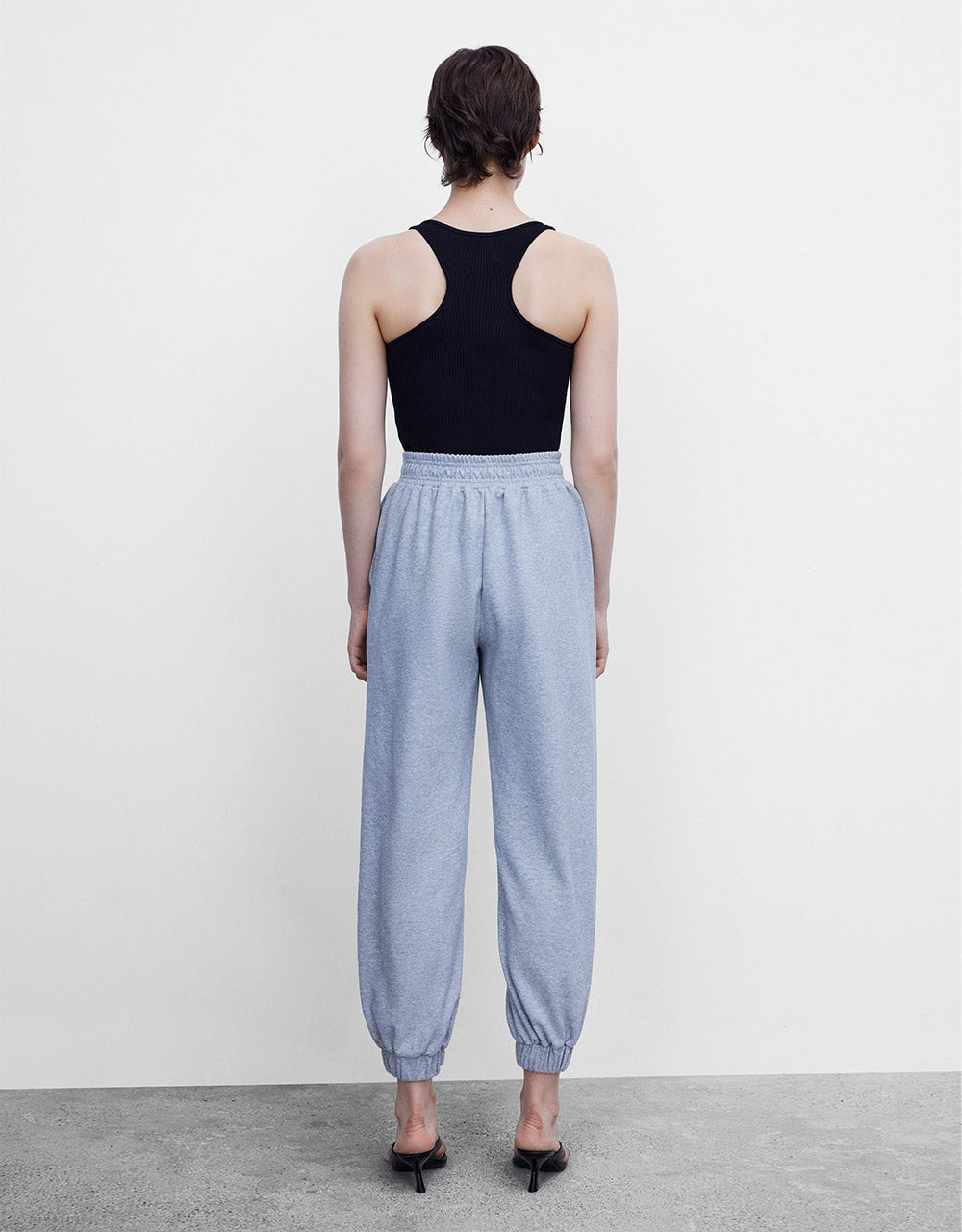Elastic Waist Cotton Jogger Pants