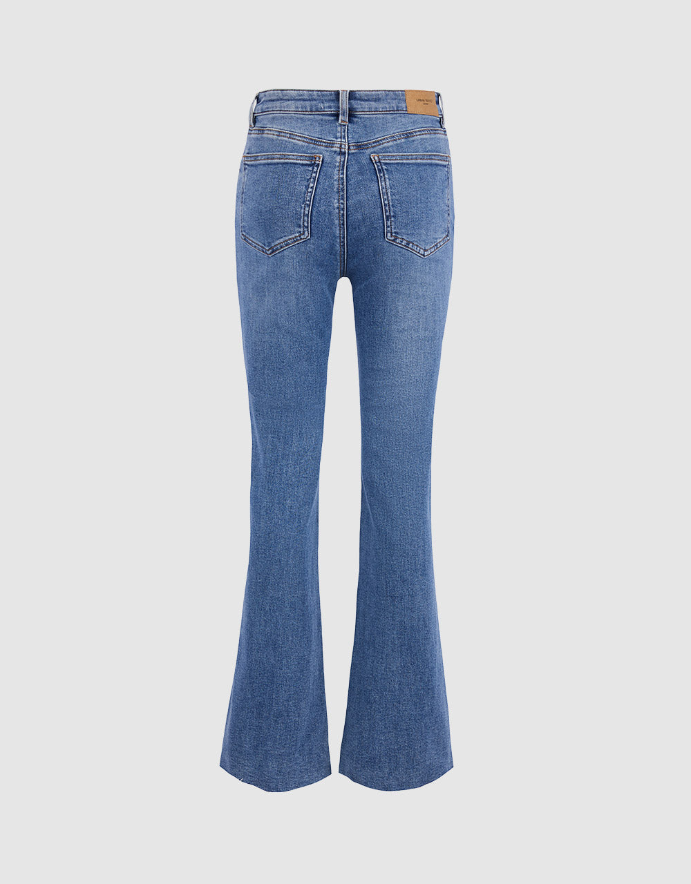 Slit Hem Flare Jeans