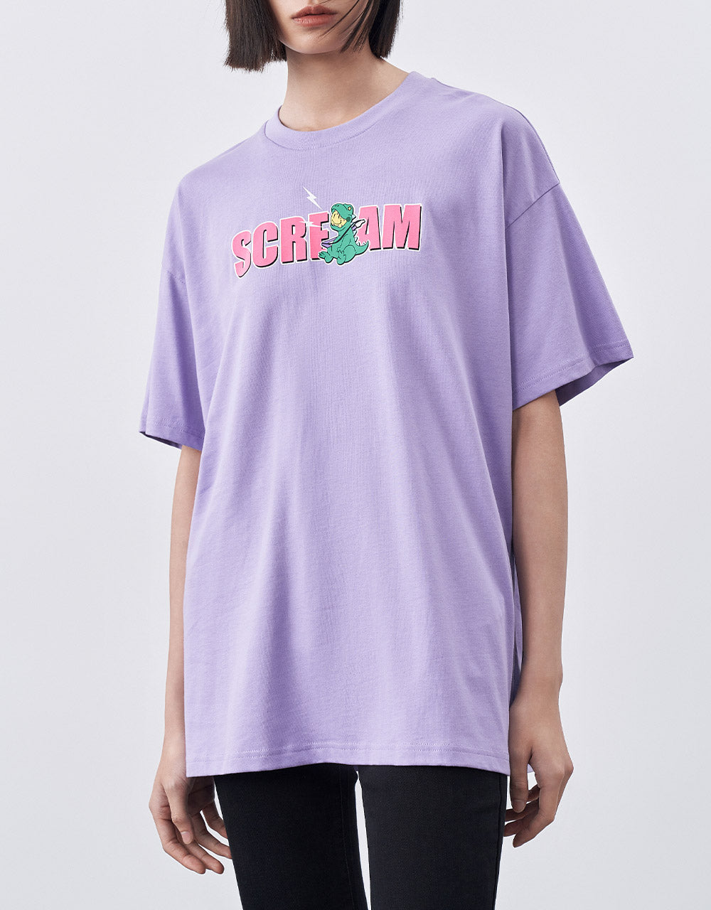 Oversized Letter Print T-Shirt