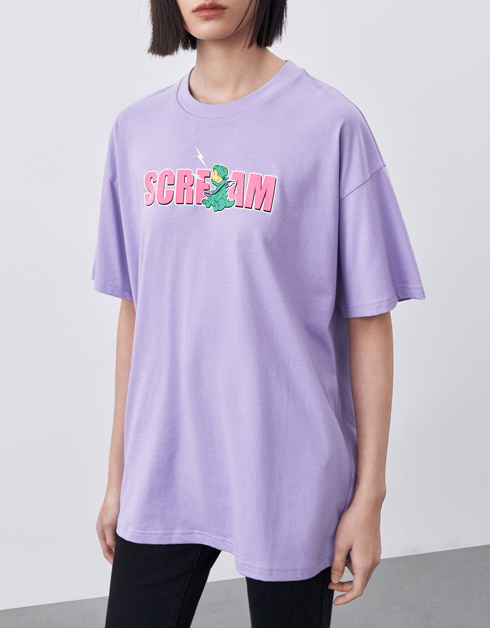 Oversized Letter Print T-Shirt