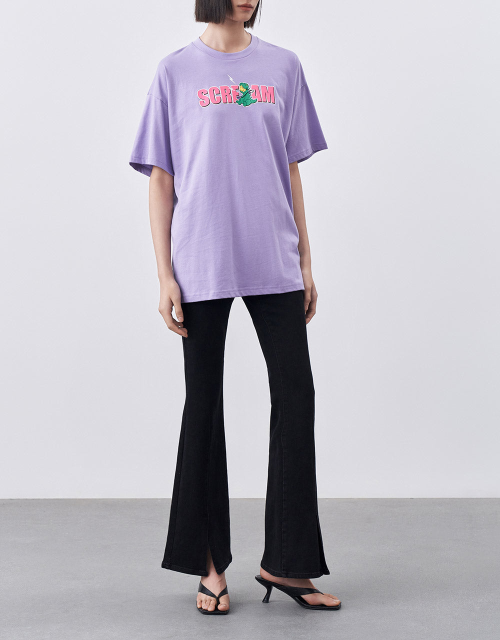 Oversized Letter Print T-Shirt