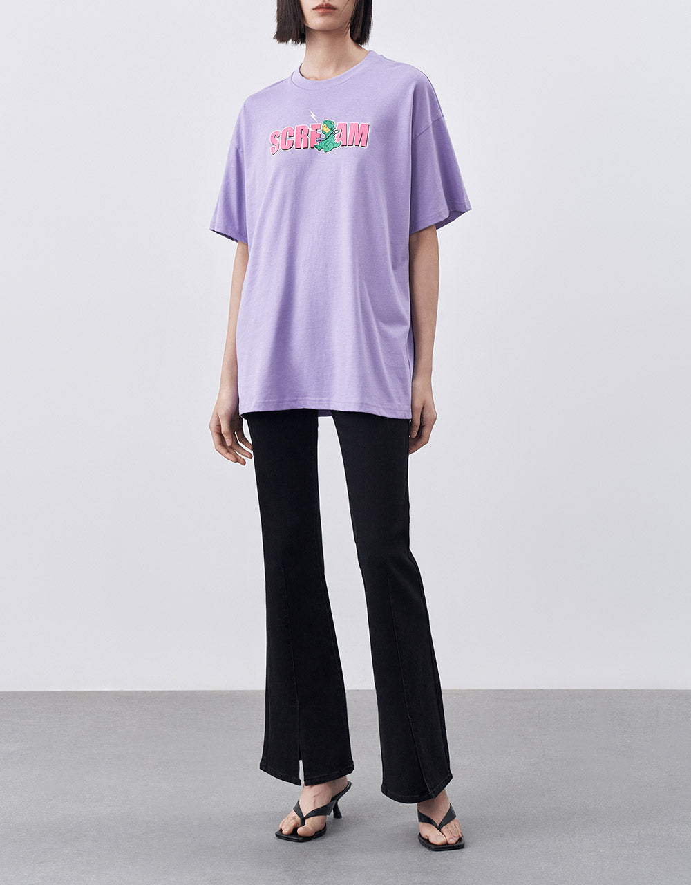 Oversized Letter Print T-Shirt