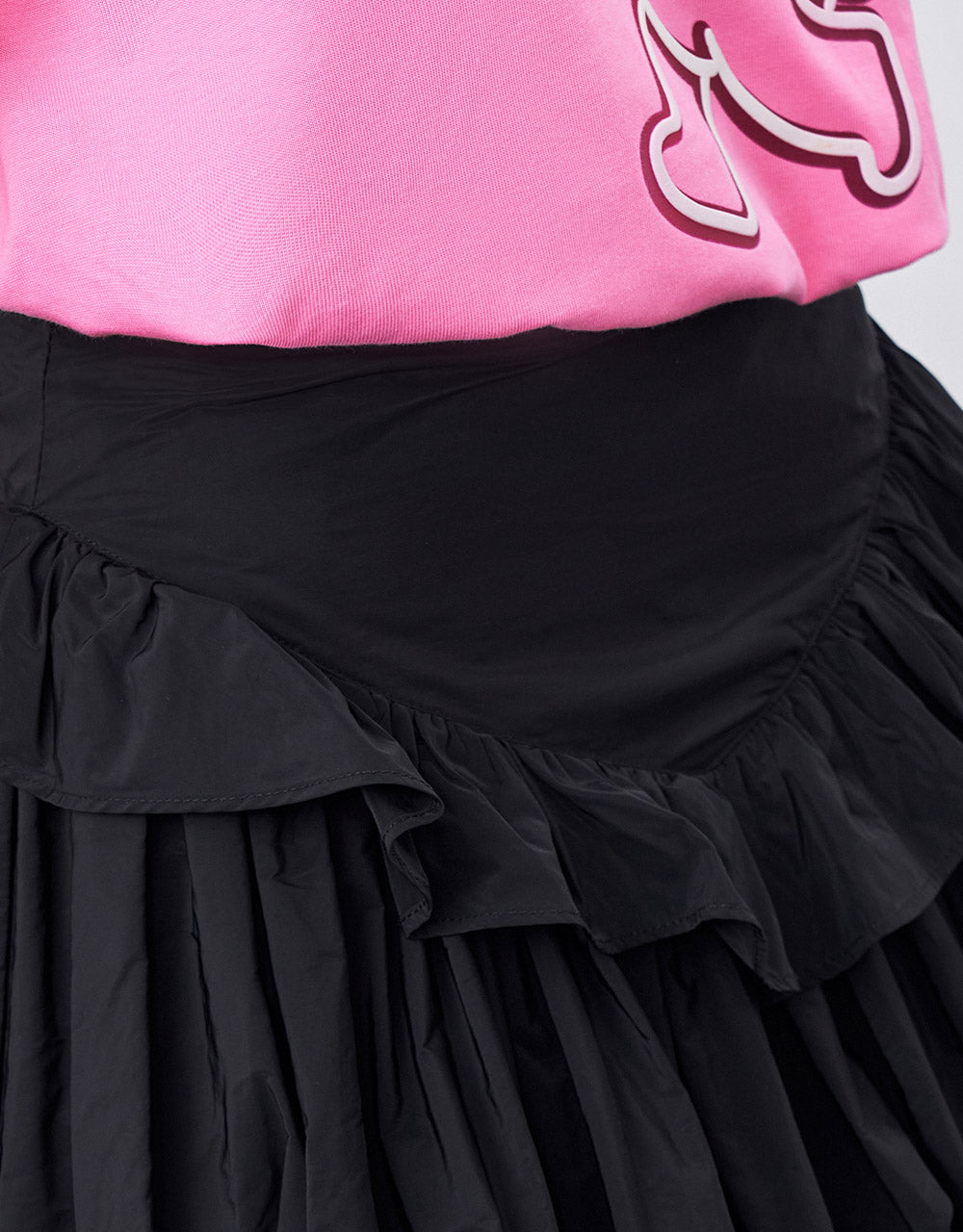 Ruffled Ruched Skirt