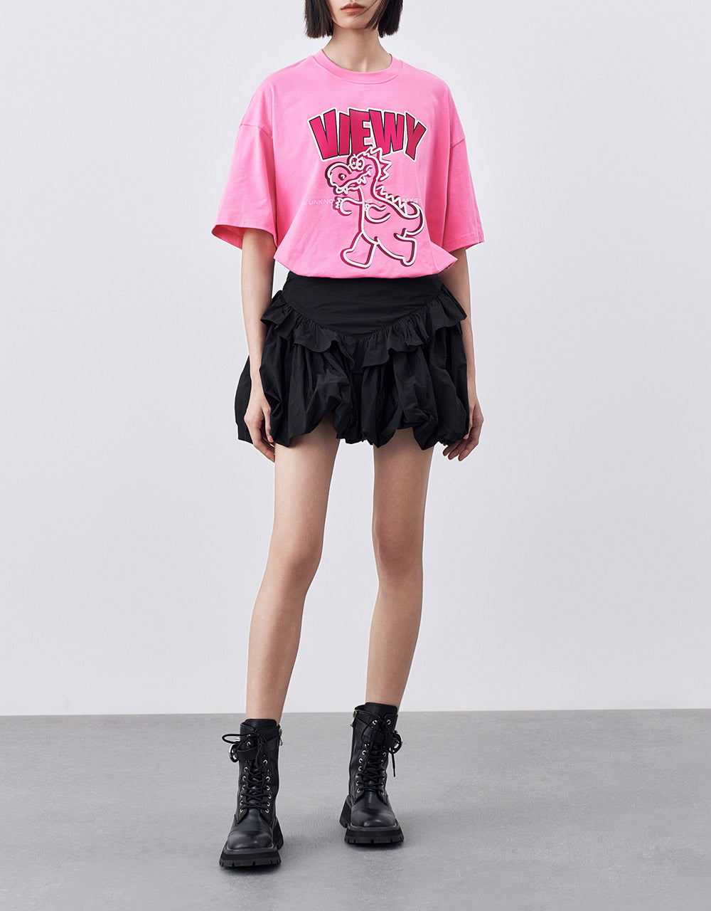 Ruffled Ruched Skirt