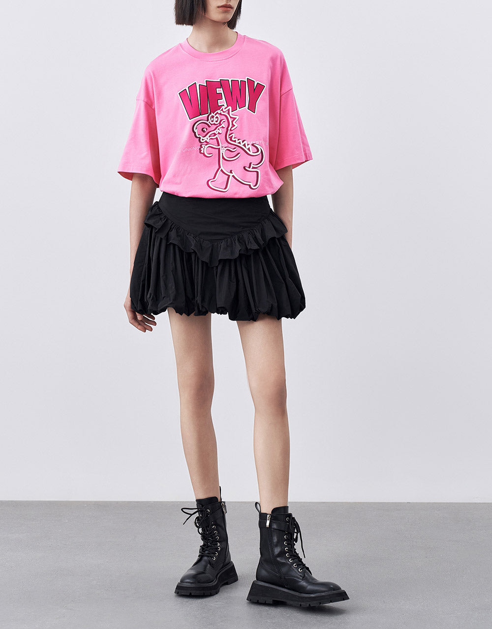 Ruffled Ruched Skirt