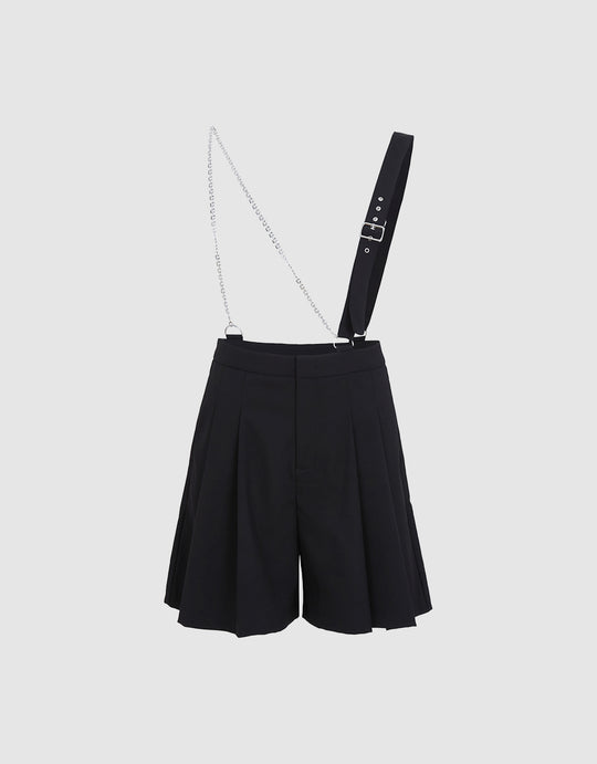 Belted Shorts With Chain