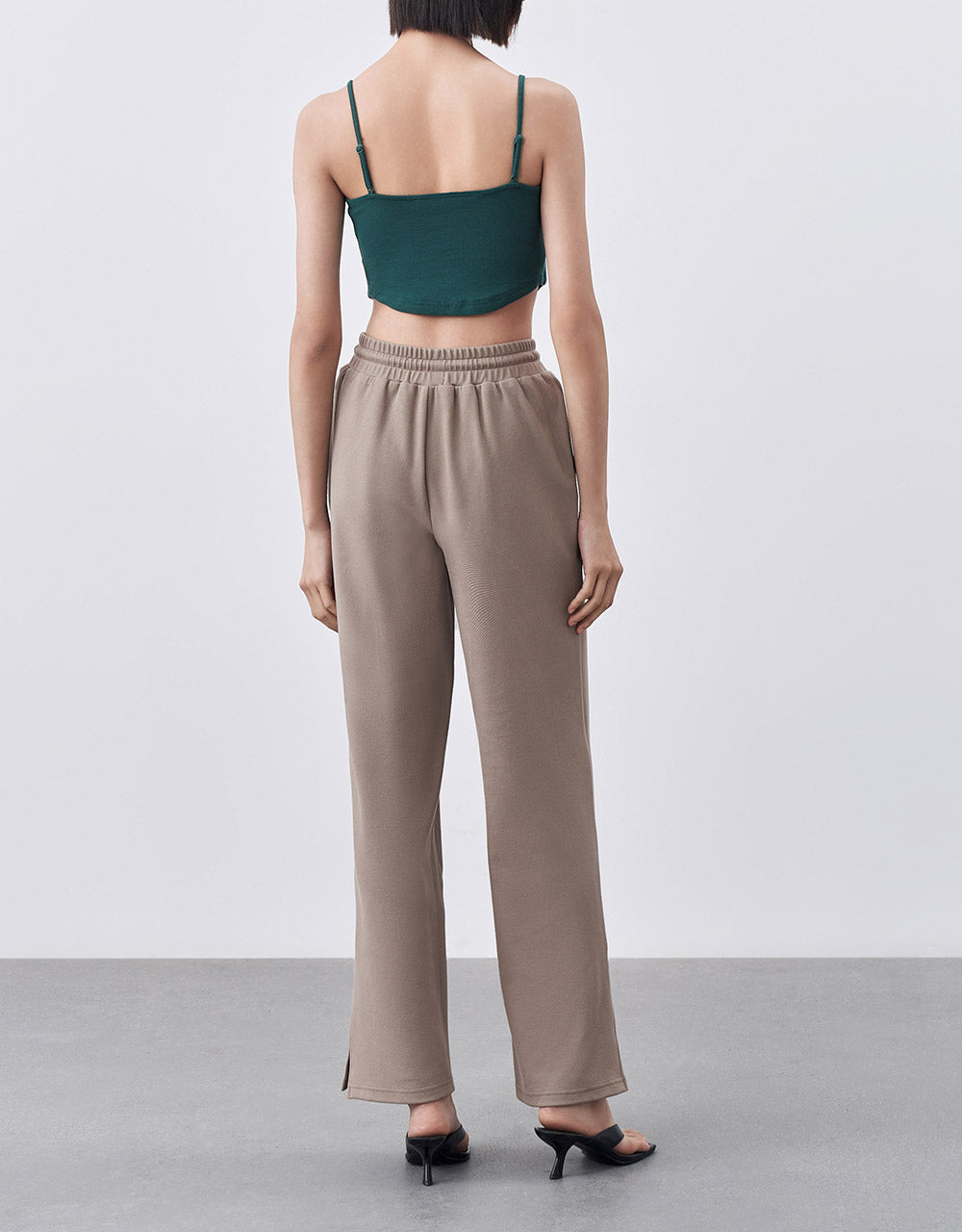 Elastic Waist Printed Pants