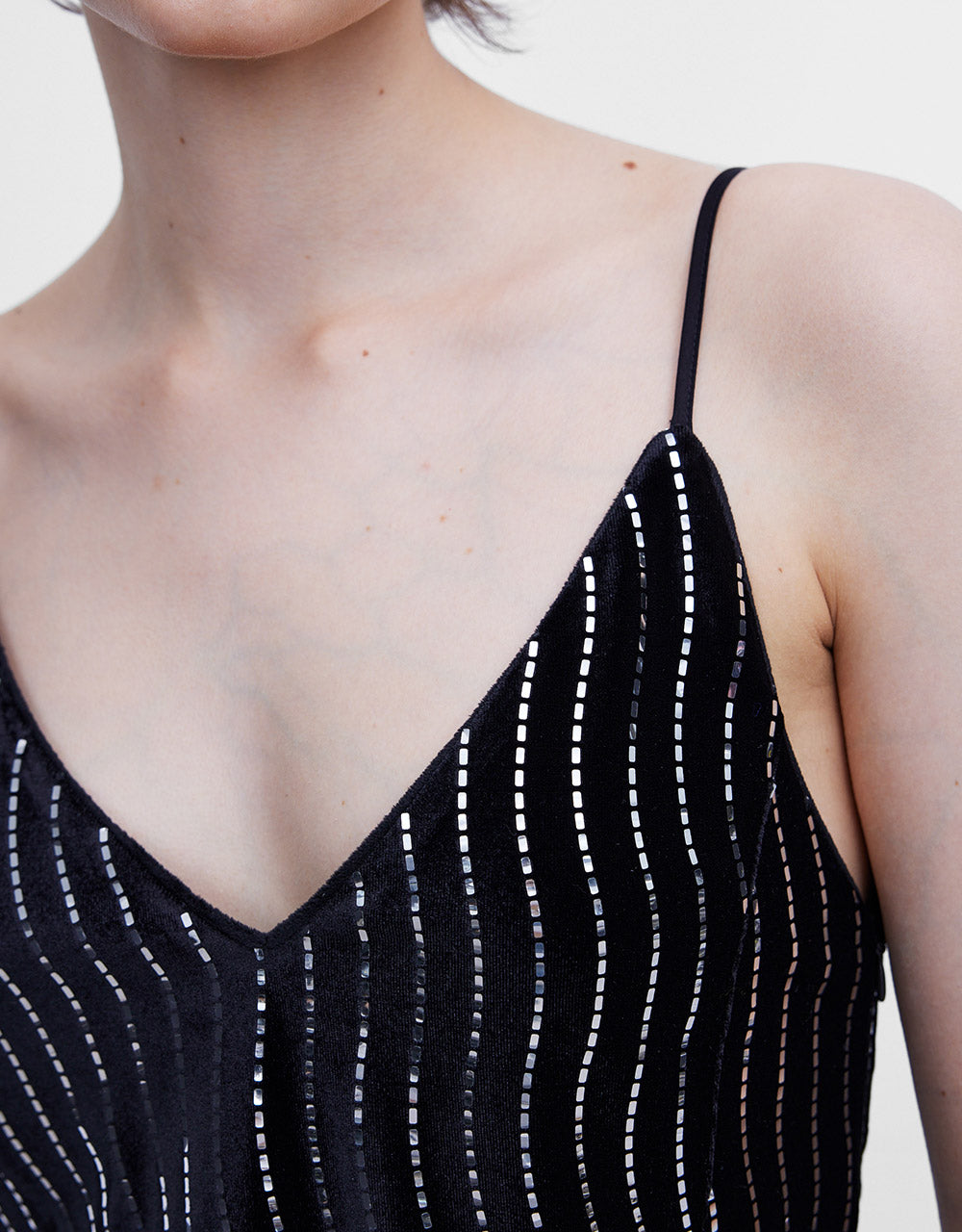 Striped Sequin Dress