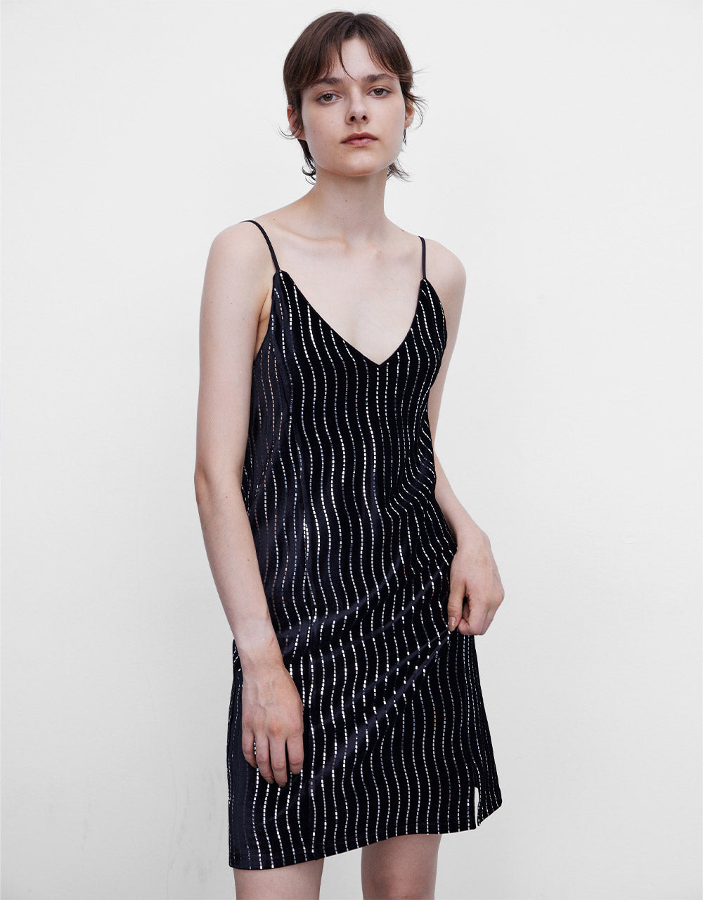 Striped Sequin Dress
