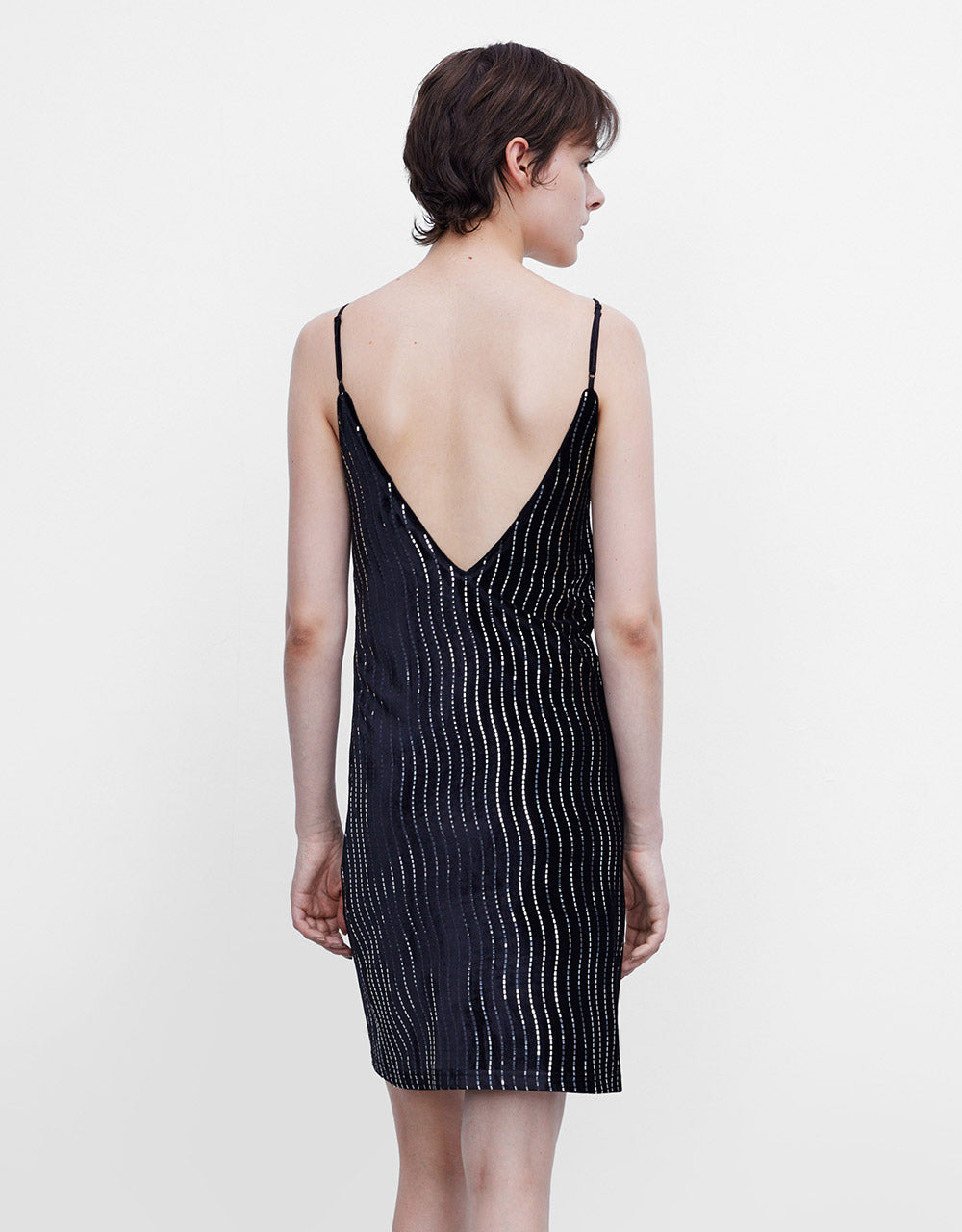 Striped Sequin Dress