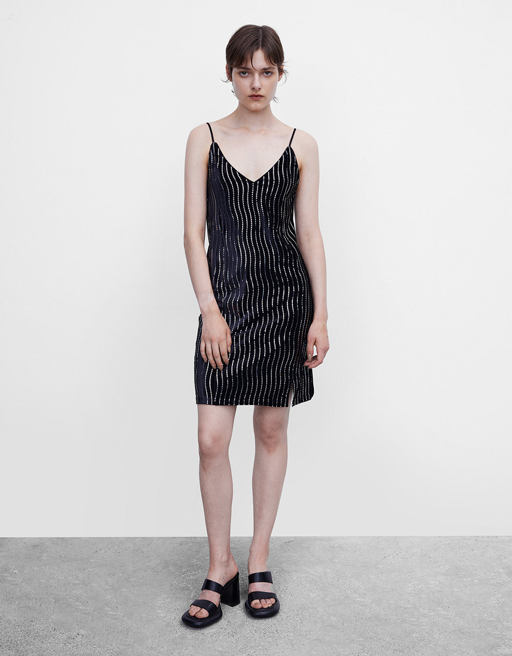 Striped Sequin Dress
