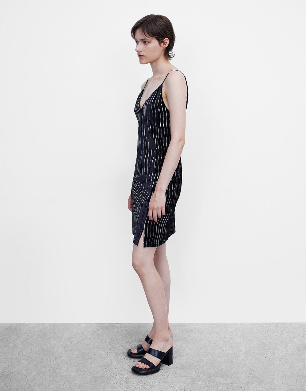 Striped Sequin Dress