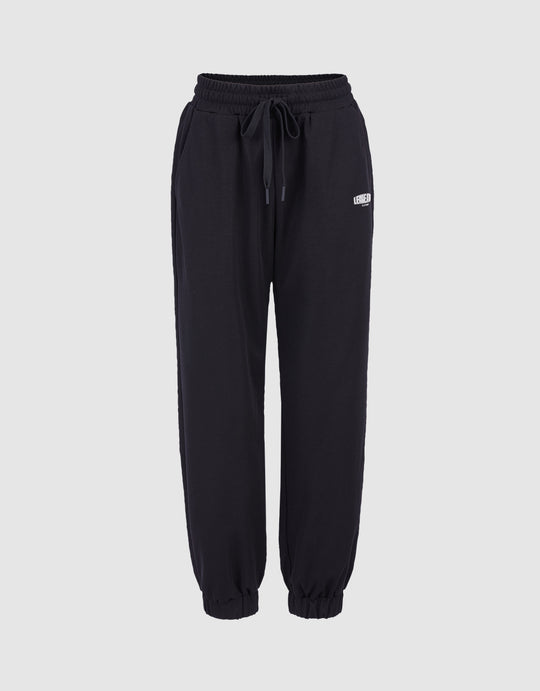 Elastic Waist Cotton Jogger Pants