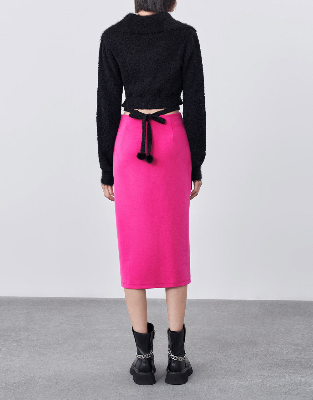 Slit Hem Skirt