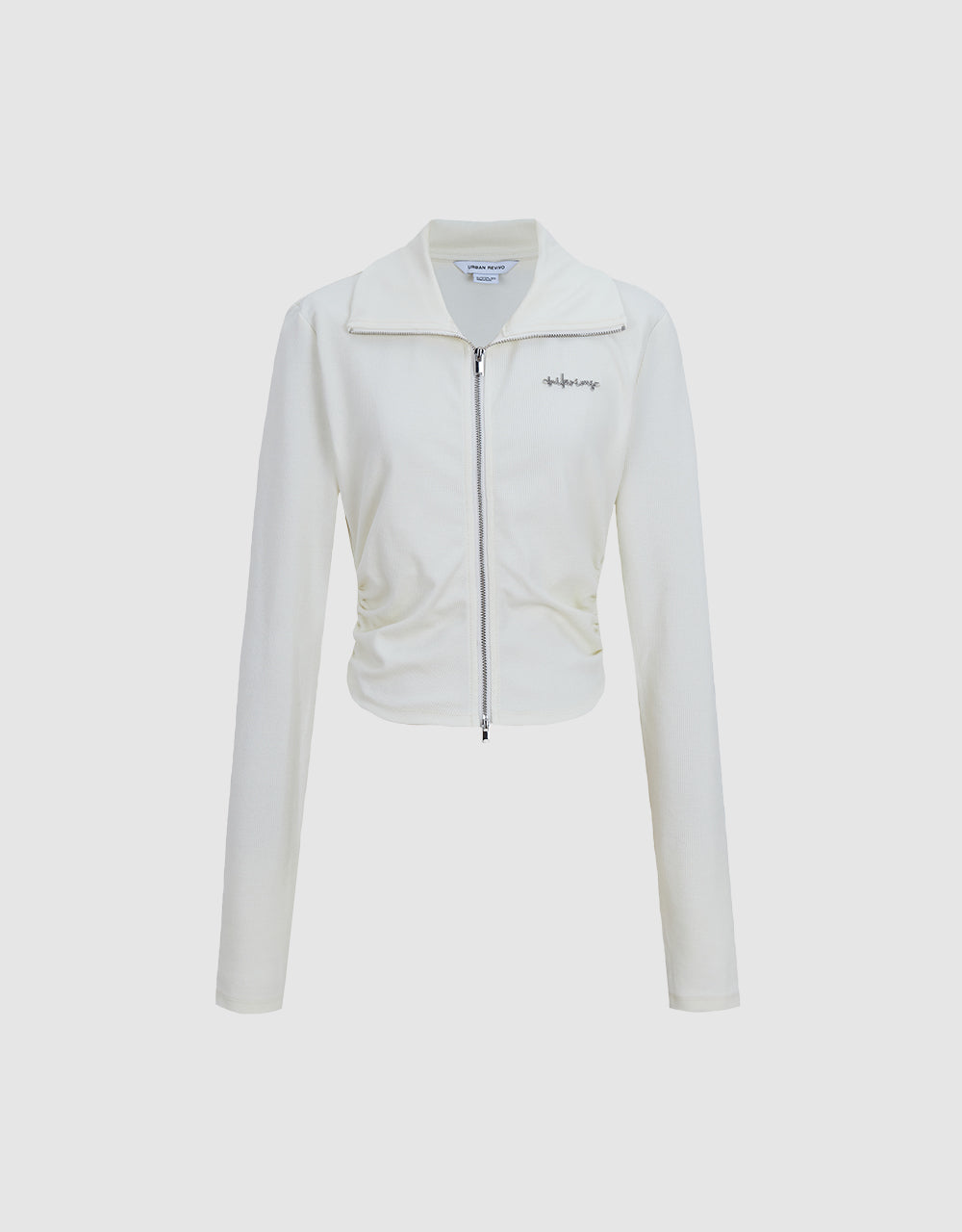 Letter Zip Up Shirt