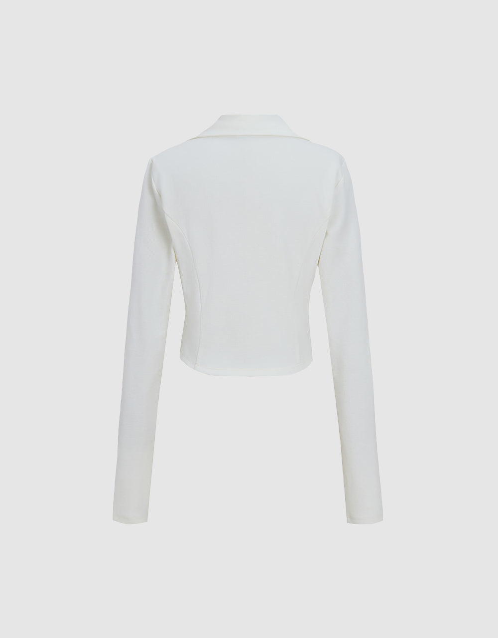 Letter Zip Up Shirt