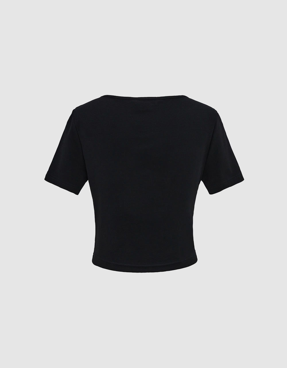Cropped T-Shirt With Chain