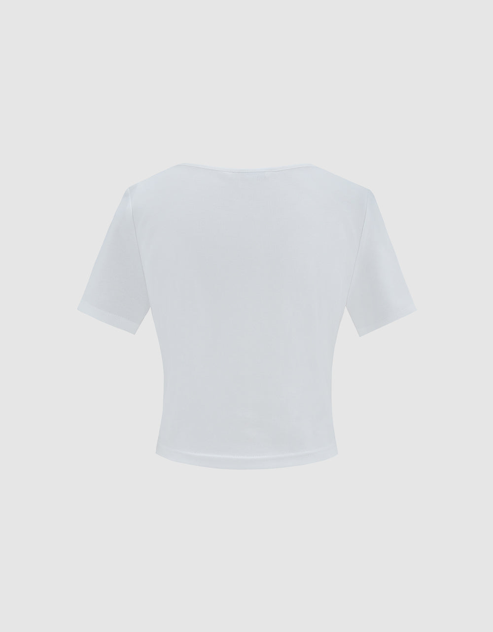 Cropped T-Shirt With Chain