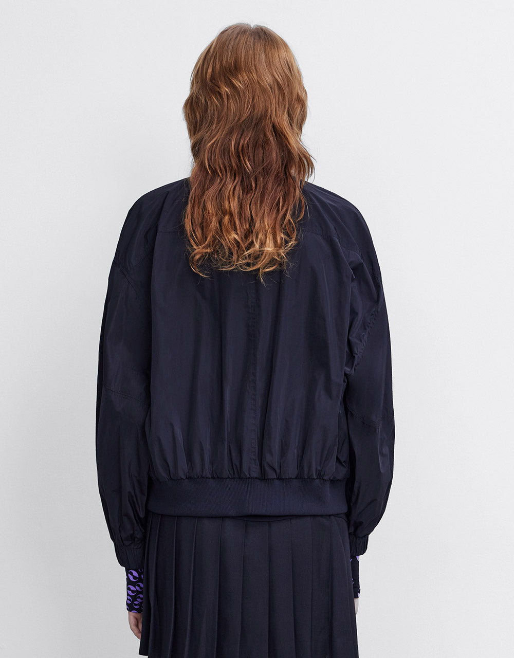 Zippered Bomber Jacket