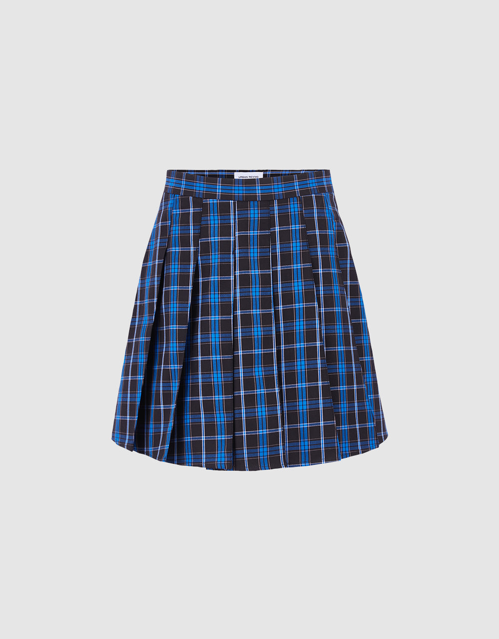 Plaid Pleated Skirt
