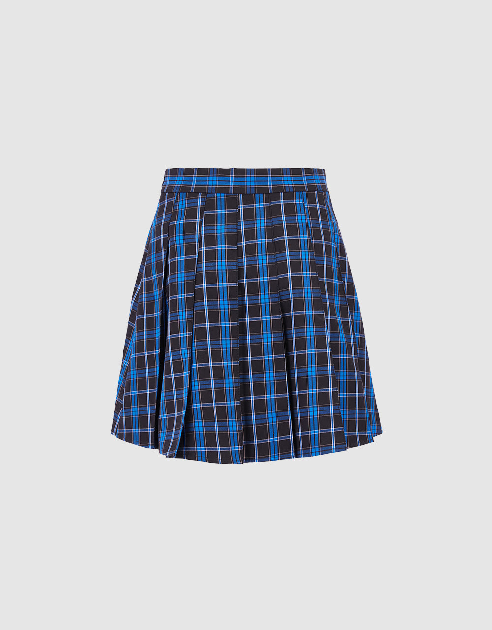 Plaid Pleated Skirt